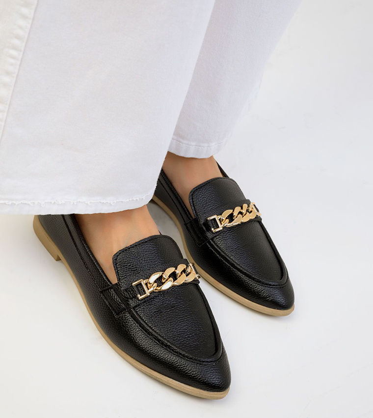 Chain-Link Loafers