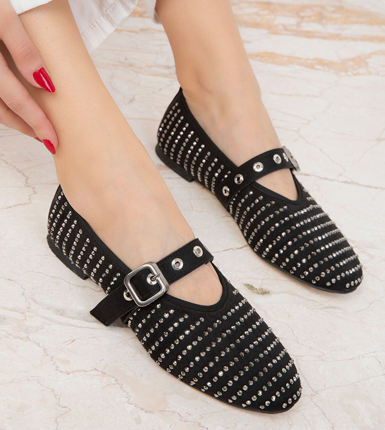 Embellished Mary Jane Shoes