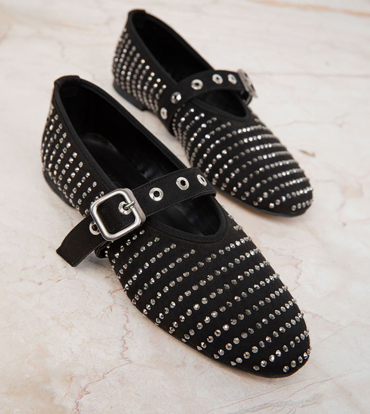 Embellished Mary Jane Shoes