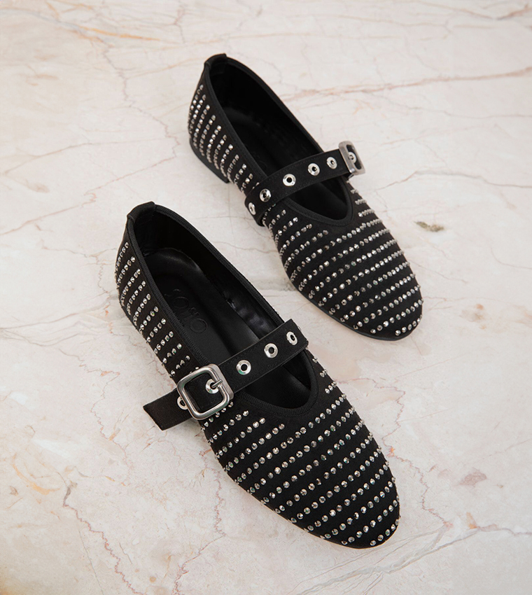 Embellished Mary Jane Shoes