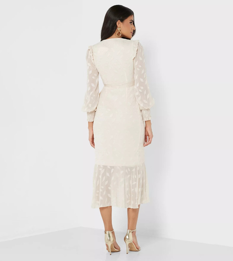 white christmas dresses Cream Twill Blazer Dress by Chloe Lewis main image 1