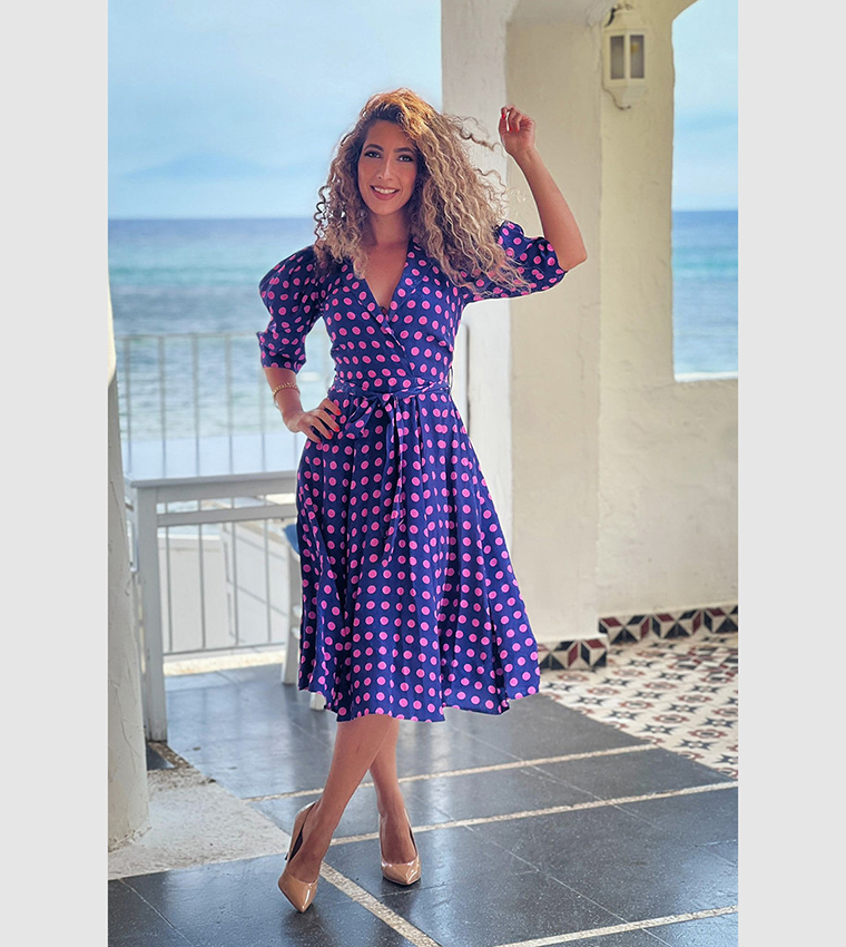 Closet polka sale dot dress