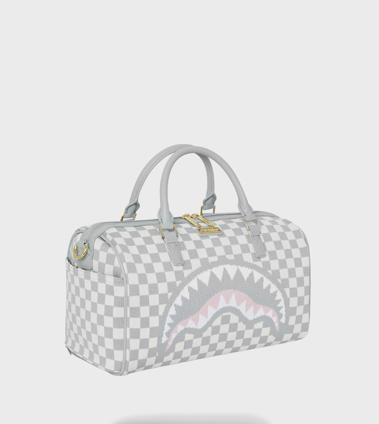 Knit Sharks In Paris In Cream Mini Duffle