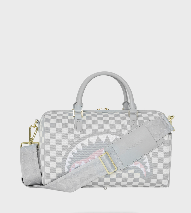 Knit Sharks In Paris In Cream Mini Duffle