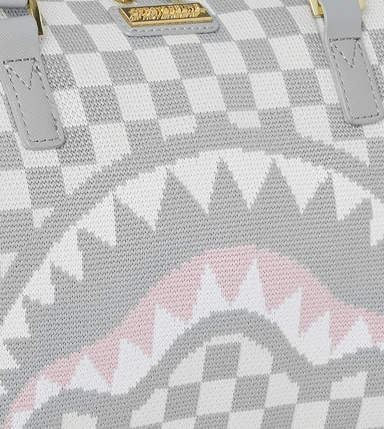 Knit Sharks In Paris In Cream Mini Duffle