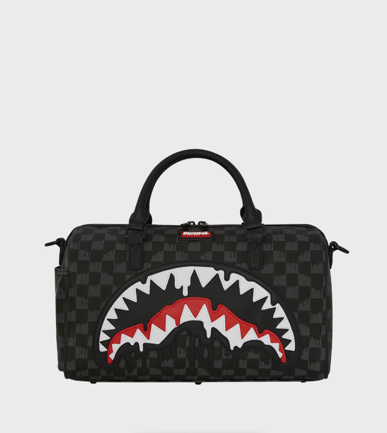Dripping Sharks In Paris Mini Duffle