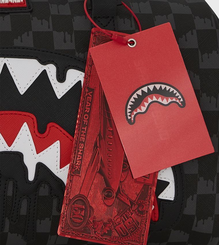 Dripping Sharks In Paris Mini Duffle