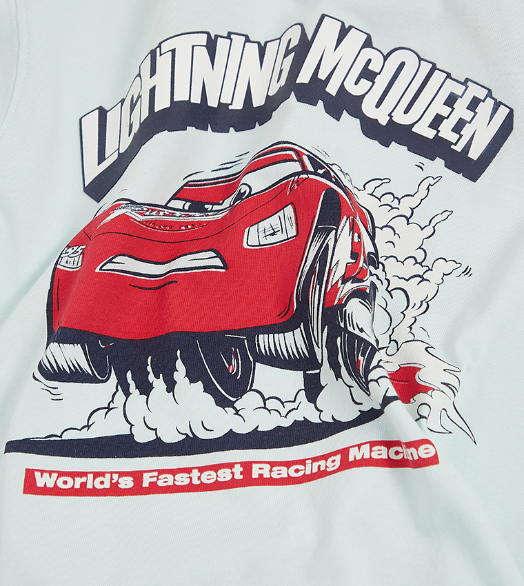 تيشيرت كاجوال بطبعة وكم قصير