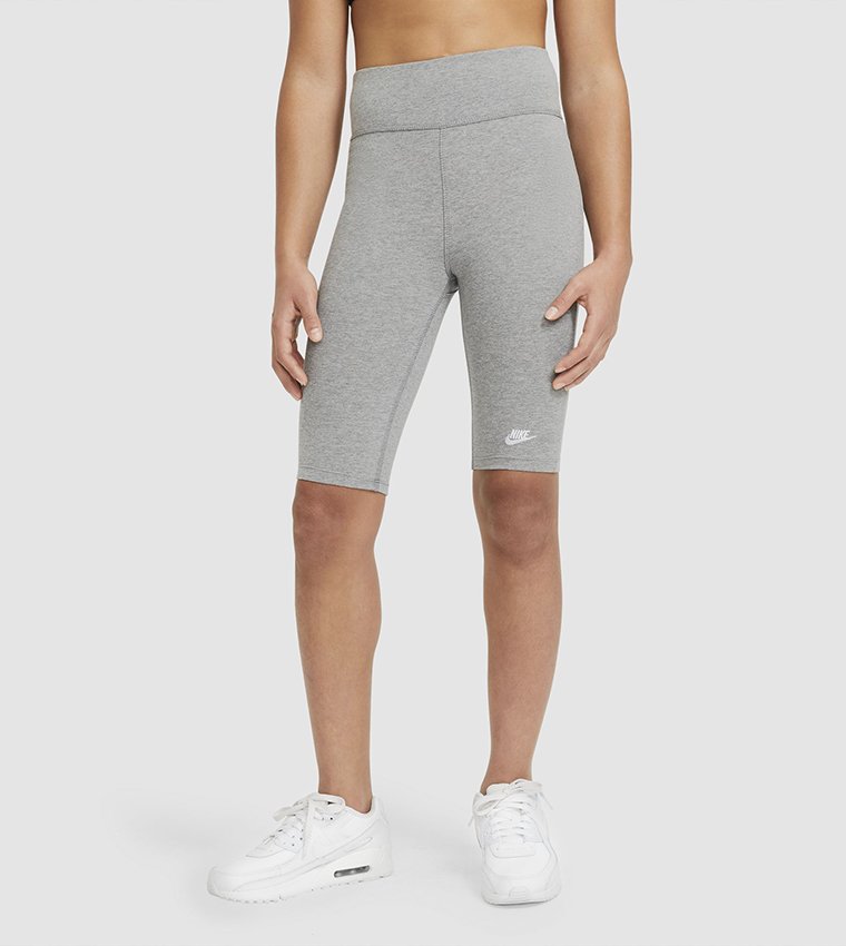 nike jogger shorts grey