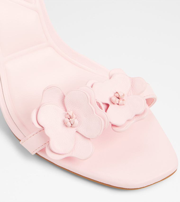 DAISYLILY Applique Heeled Sandals