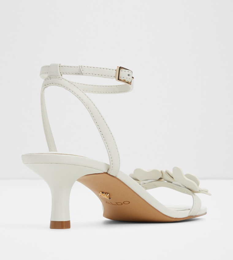 DAISYROSE Appliqued Ankle Strap Heeled Sandals