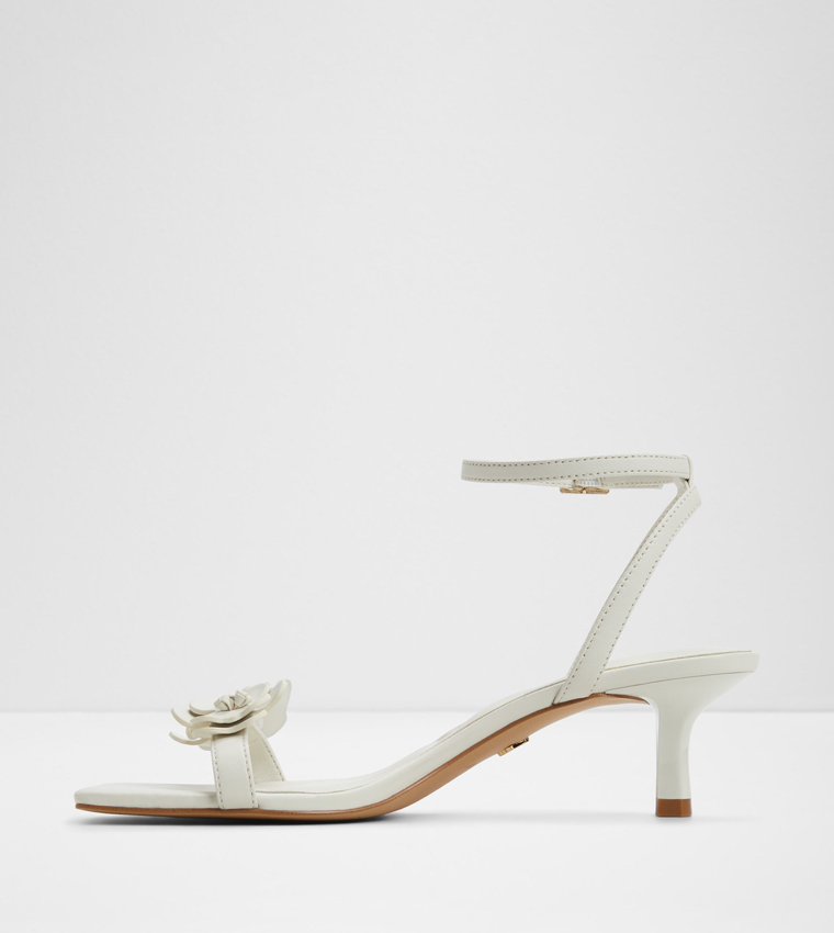 DAISYROSE Appliqued Ankle Strap Heeled Sandals