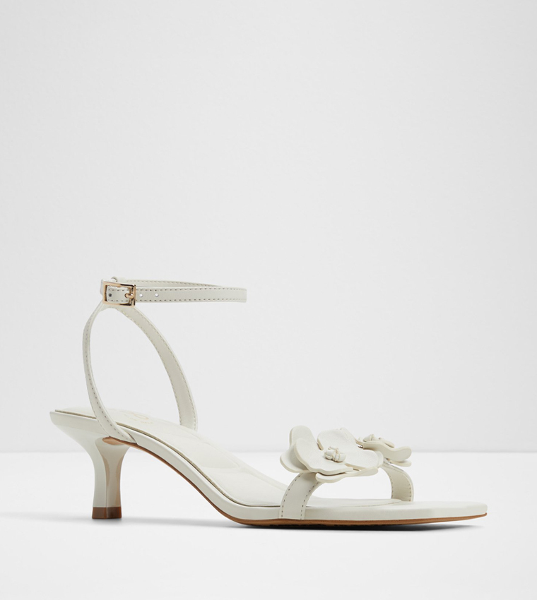 DAISYROSE Appliqued Ankle Strap Heeled Sandals