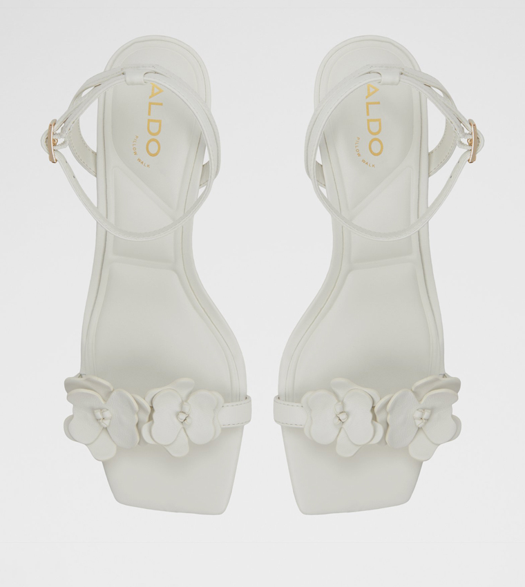 DAISYROSE Appliqued Ankle Strap Heeled Sandals