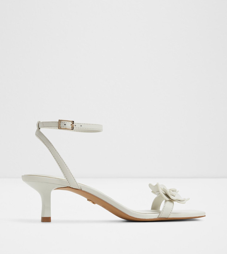 DAISYROSE Appliqued Ankle Strap Heeled Sandals