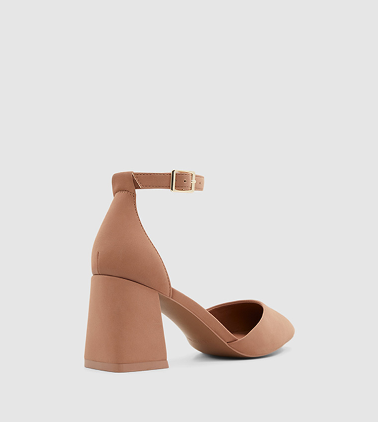 Open toe pumps online with ankle strap