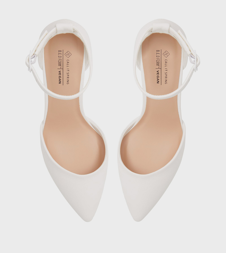 DALIAA Ankle Strap Pumps