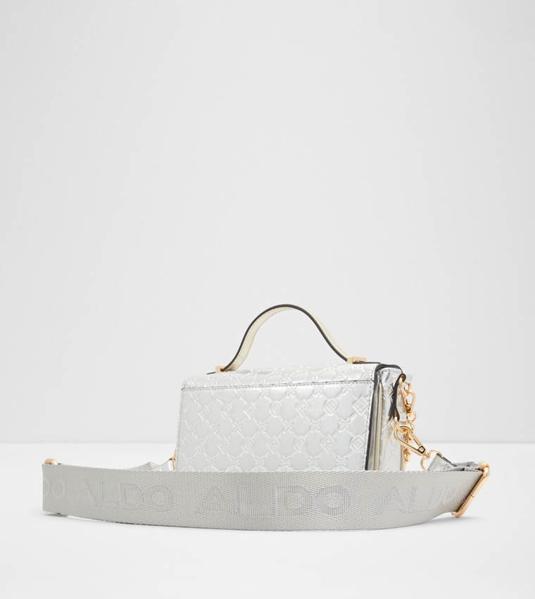 DALLANNA Embossed Crossbody Bag with Key Chain