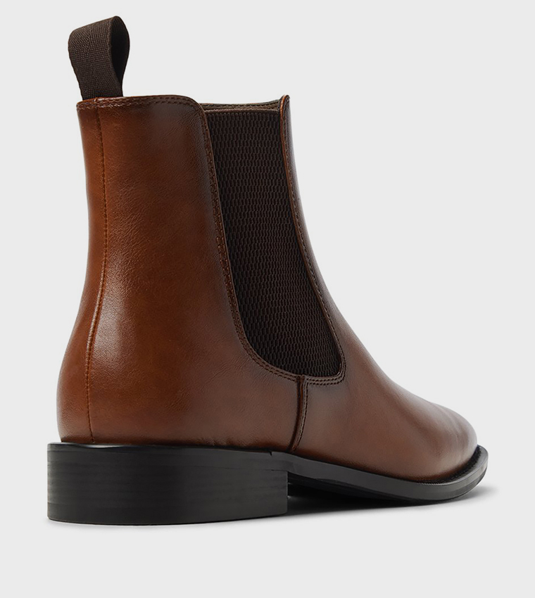 DAMIANI Round Toe Chelsea Boots
