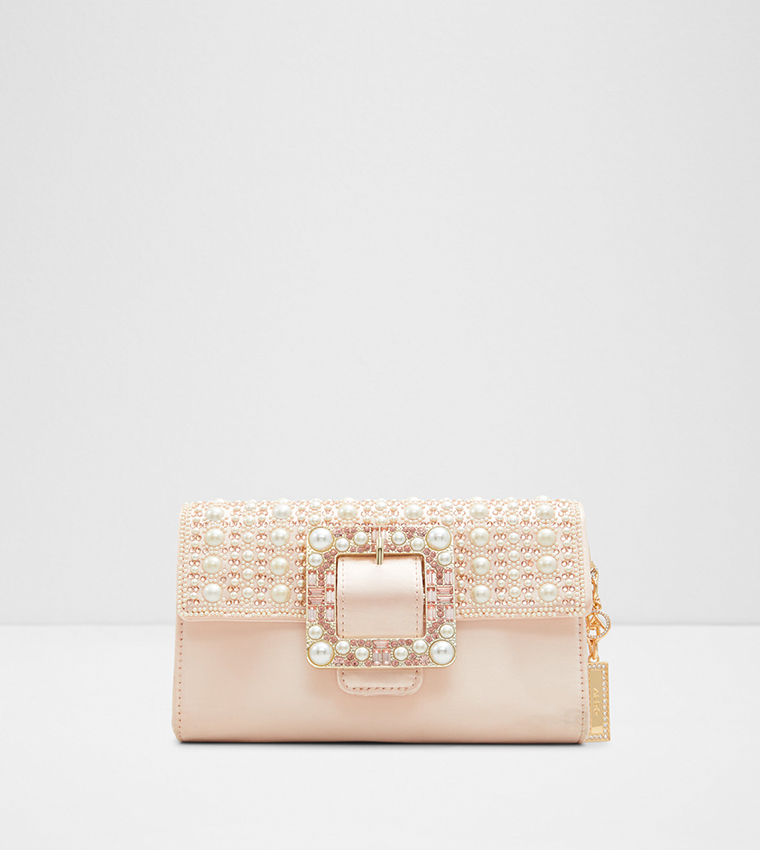 Buy Aldo DANCERIA Embellished Clutch With Sling In Pink 6thStreet Saudi Arabia