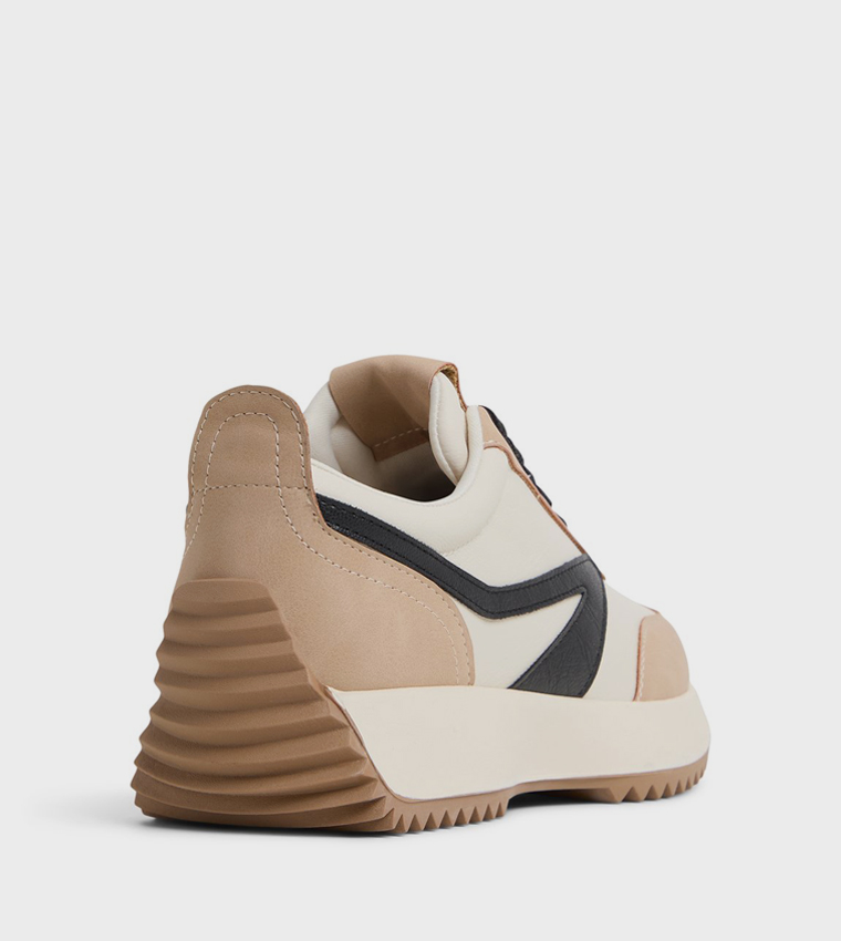 DANIE Color Block Lace Up Sneakers