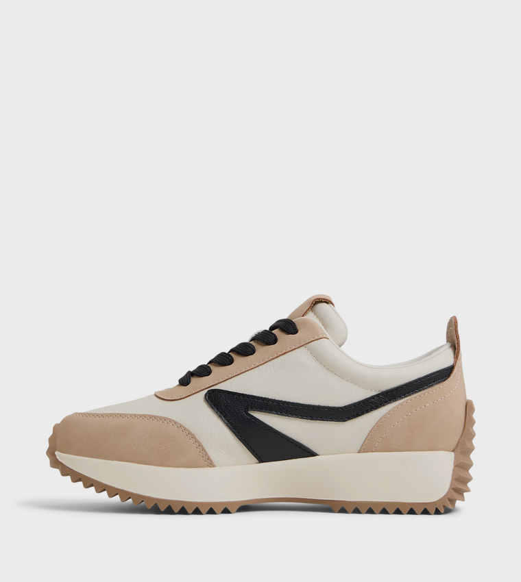 DANIE Color Block Lace Up Sneakers