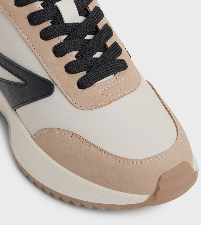 DANIE Color Block Lace Up Sneakers