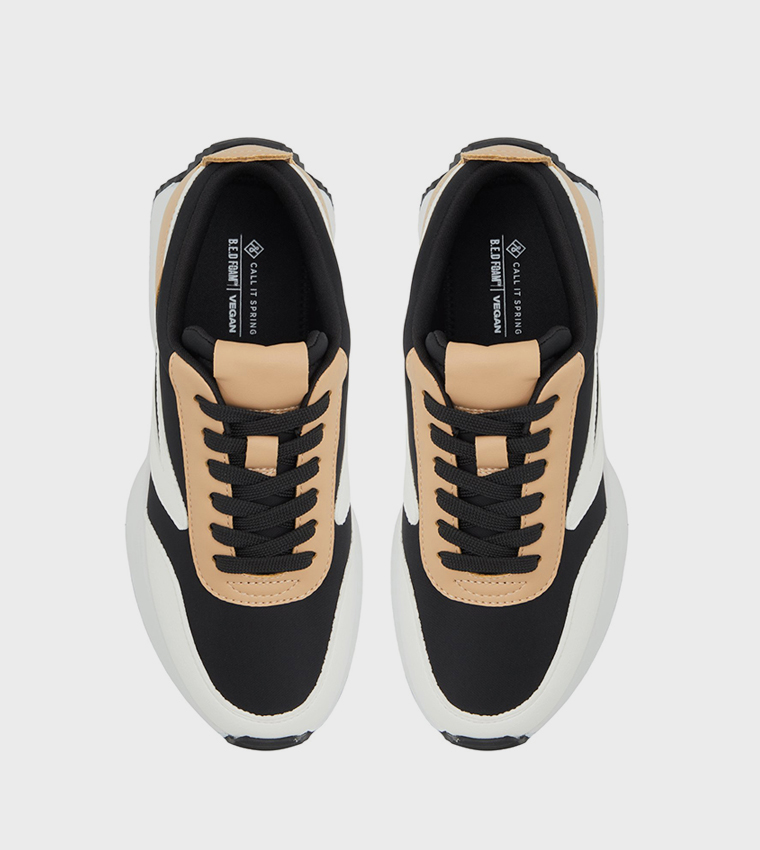 DANIE Color Block Lace-Up Sneakers