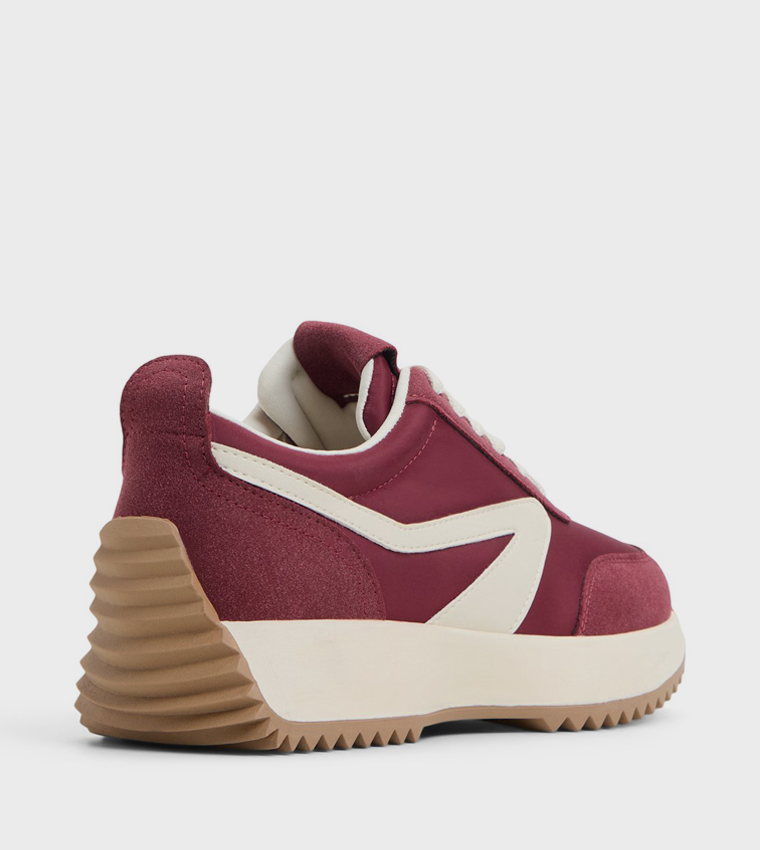 DANIE Color Block Lace Up Sneakers
