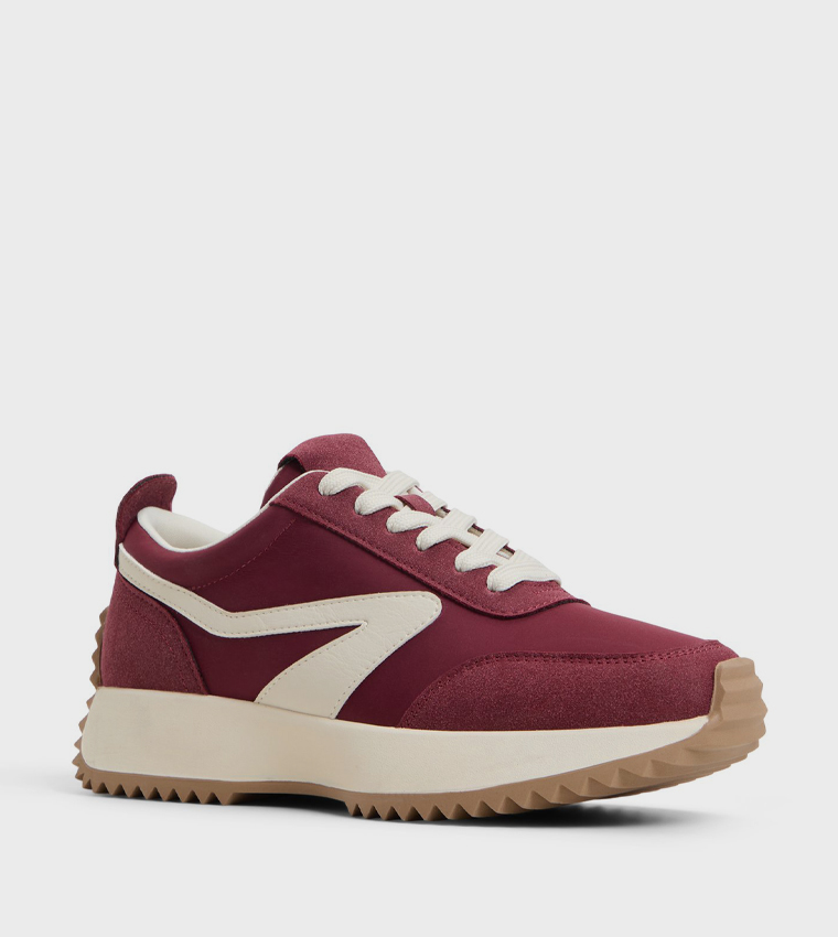 DANIE Color Block Lace Up Sneakers