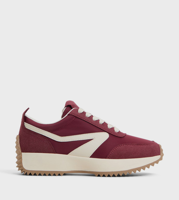 DANIE Color Block Lace Up Sneakers