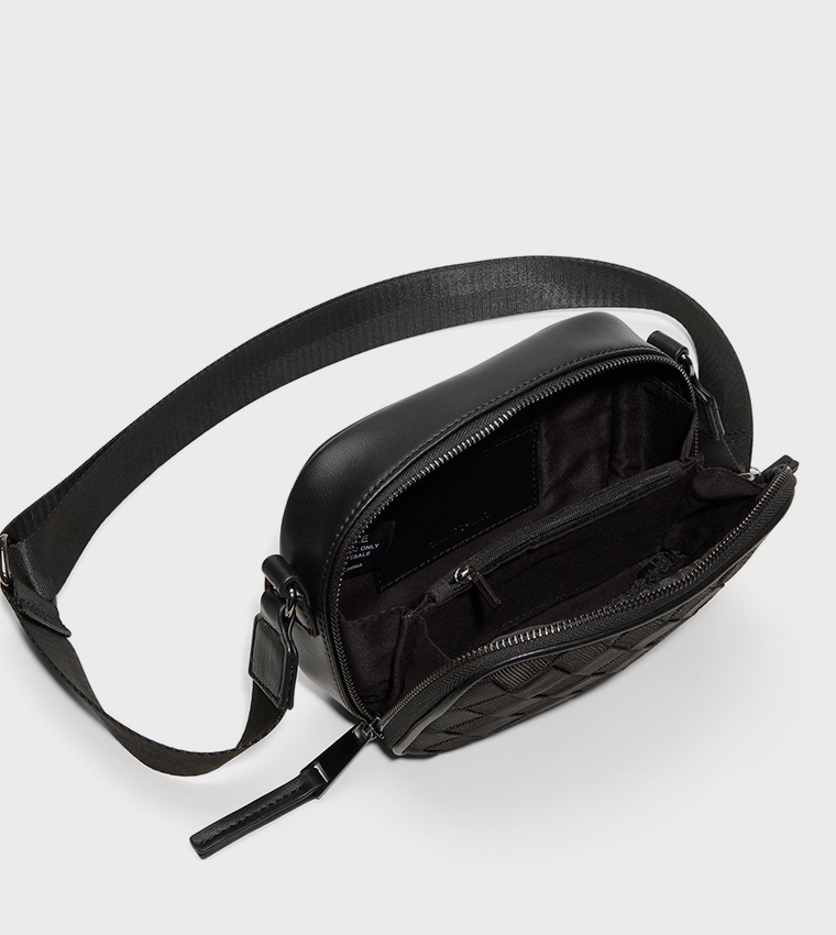 DANNYY Basket Weave Crossbody Bag