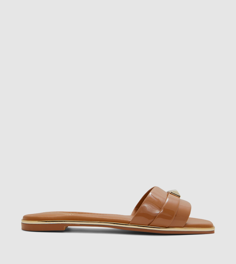 DARINE Metal Accent Slide Sandals