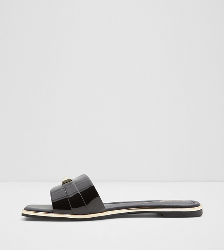 Darine Square Toe Flat Sandals-Flex Collections 