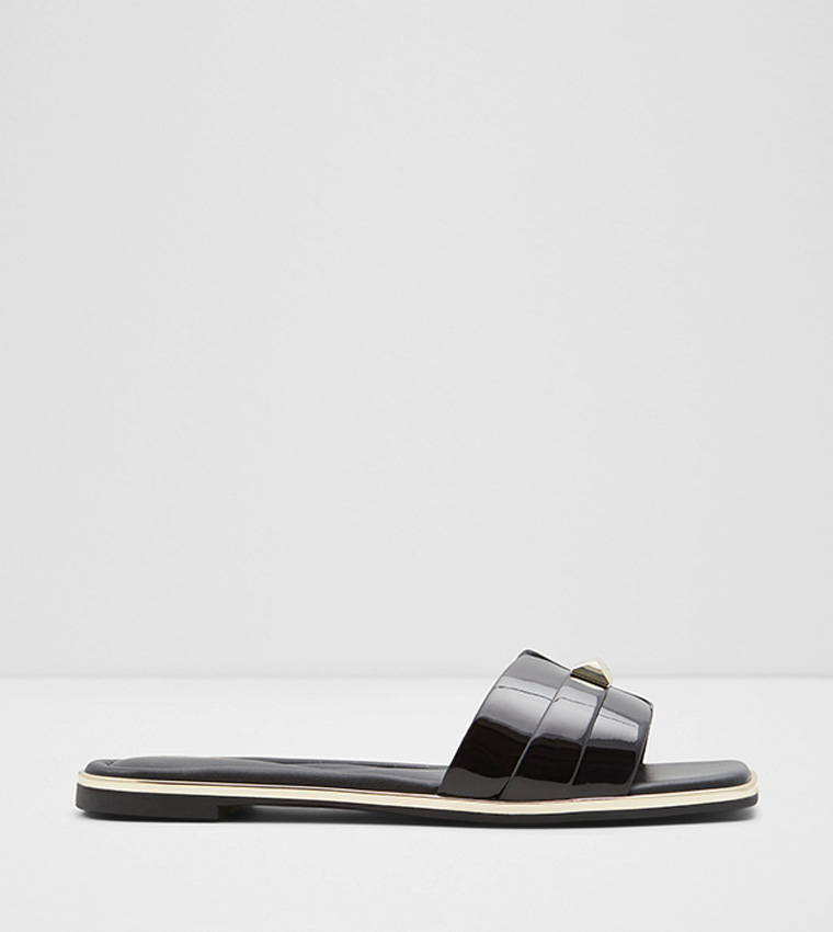 Darine Square Toe Flat Sandals-Flex Collections 