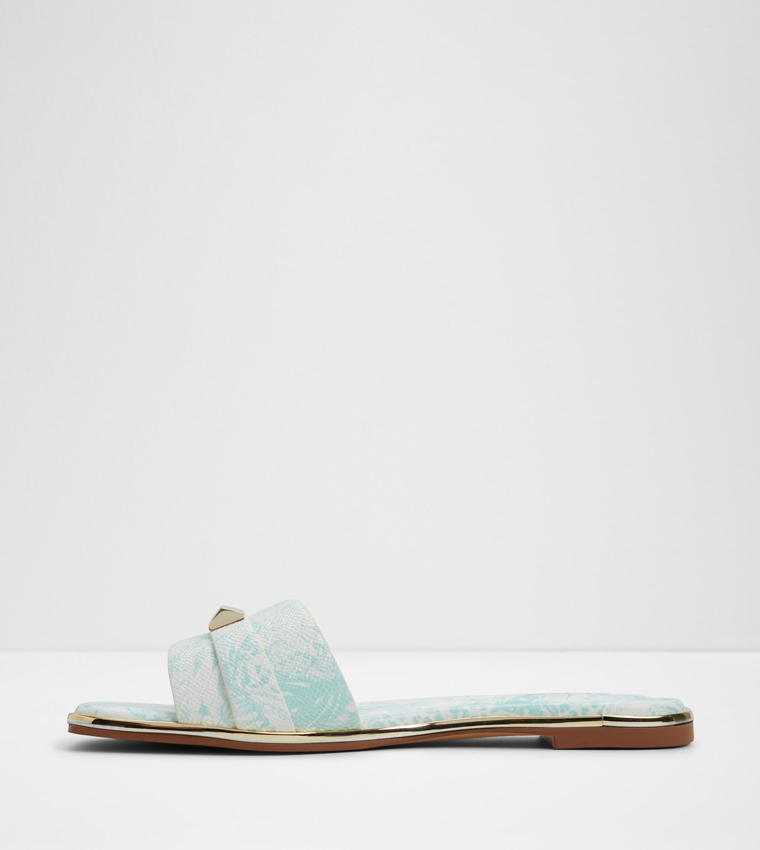 DARINE Patterned Flat Sandals