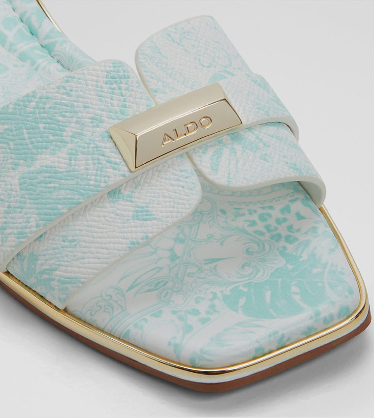 DARINE Patterned Flat Sandals