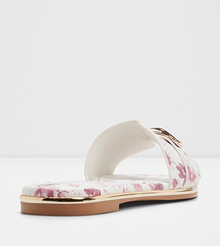 DARLINA Print Open Toe Flat Sandals