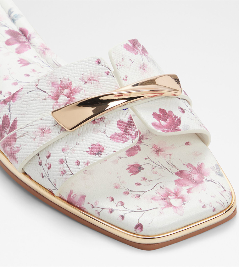 DARLINA Print Open Toe Flat Sandals