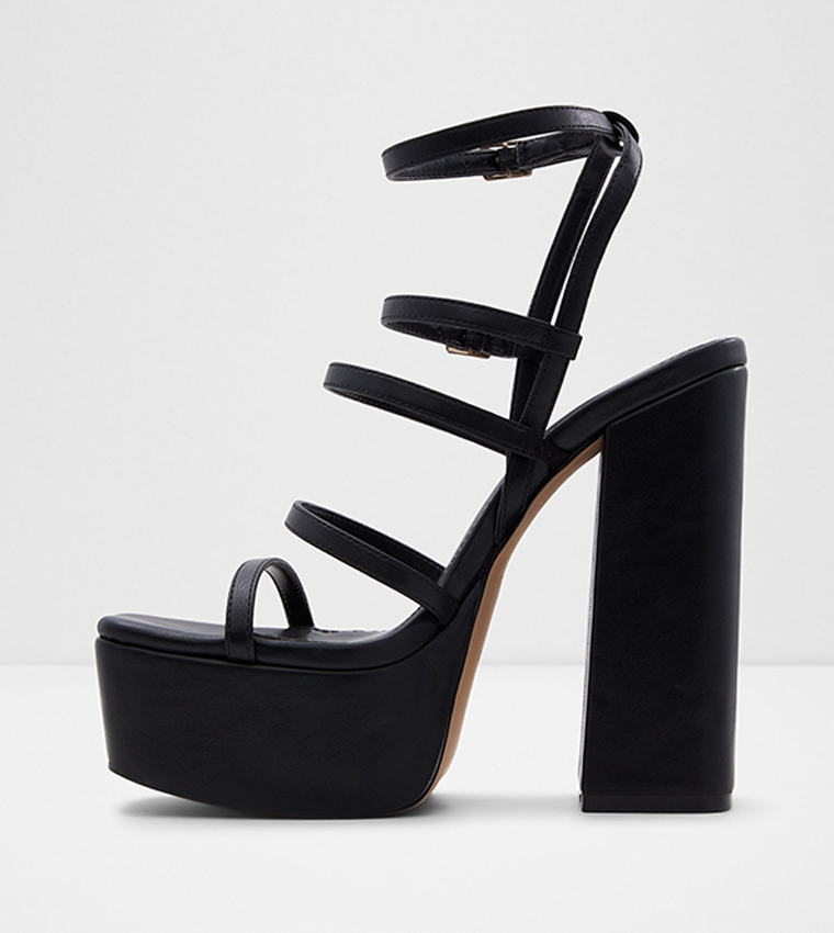 DARLING Strap Detail Platform Heels