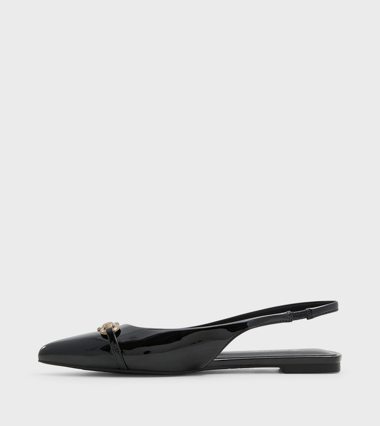 DARYA Metal Accent Slingback Flats