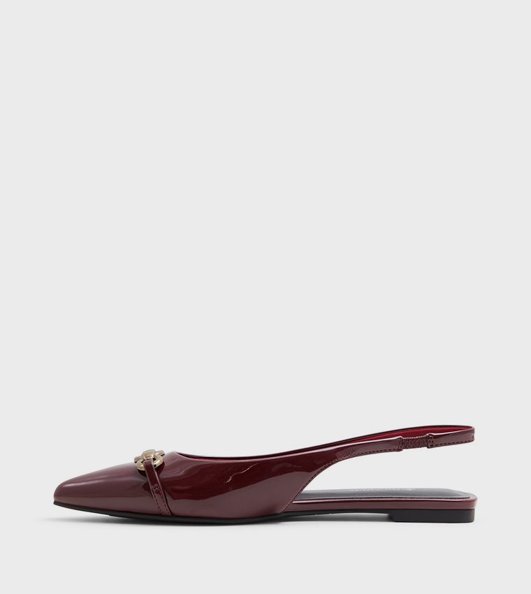 DARYA Metal Accent Slingback Flats