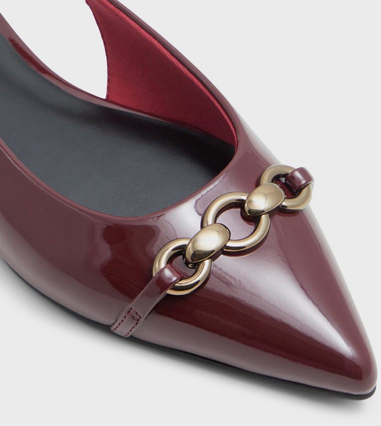 DARYA Metal Accent Slingback Flats