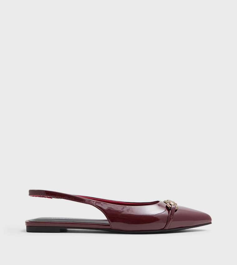 DARYA Metal Accent Slingback Flats