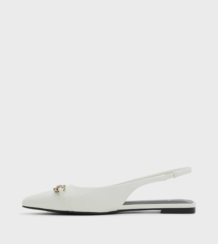 DARYA Metal Accent Slingback Flats