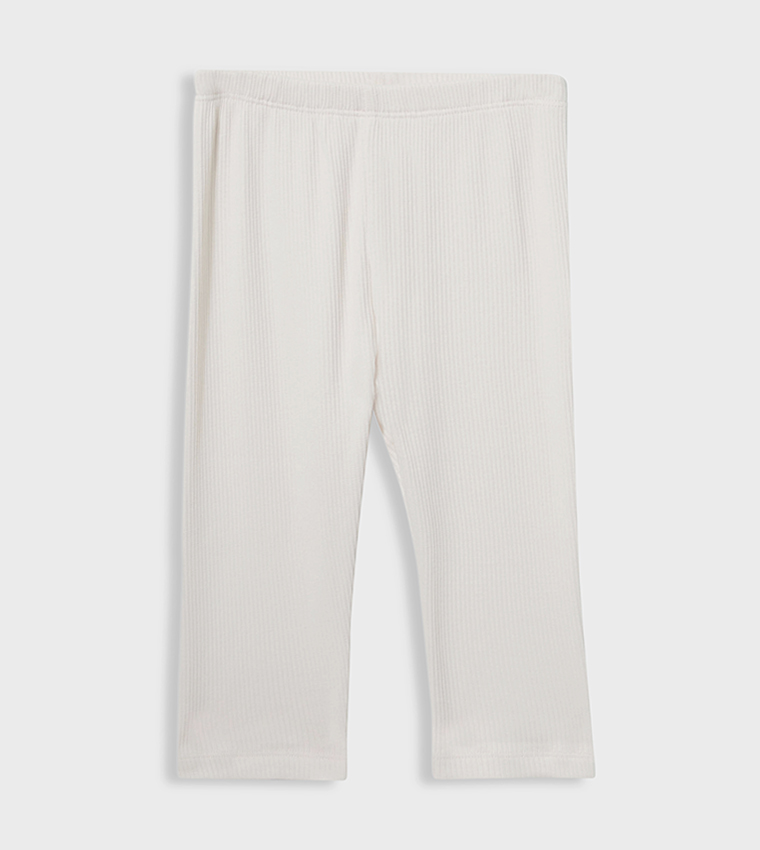Ribbed Long Sleeves Pyjama Set