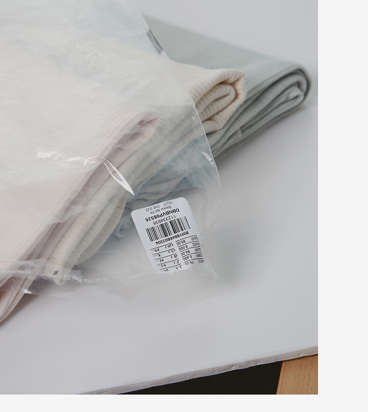 Pack of 3 Ribbed Newborn Blankets