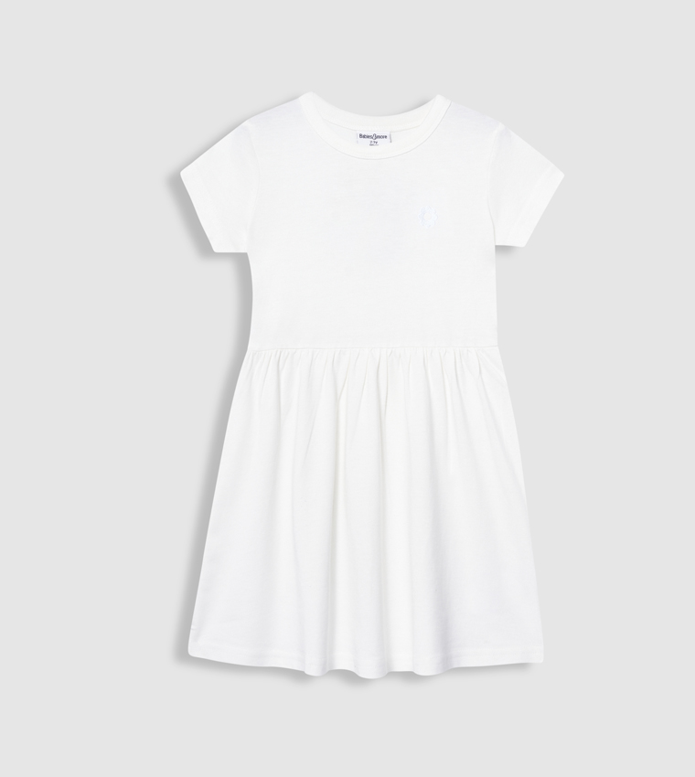 Embroidery Detail Flared Dress