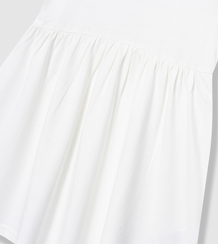 Embroidery Detail Flared Dress