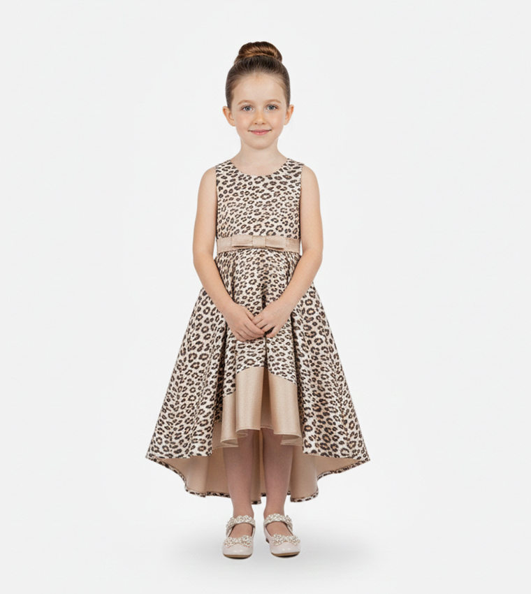 فستان منقوش ايمي ليوبارد